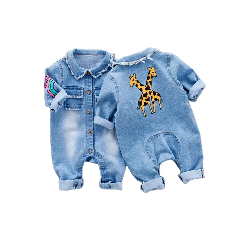 Infant Denim Boutique Jeans Jumpsuit 
