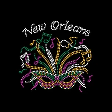 New Design Custom Mardi Gras Rhinestone Heat Transfer Iron on Rhinestone Patch Large Chenille Mardi Gras Heat Press for Clothes