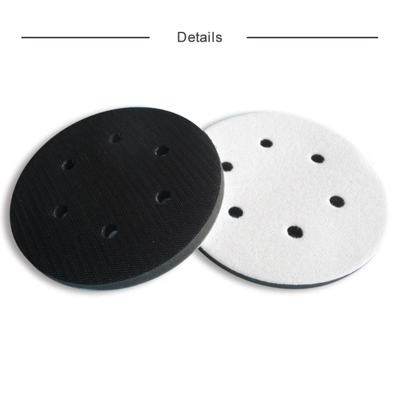 Inch Holes Soft Buffing Pad Sponge Interface Pad For Hook And Loop