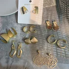 Earrings Drop Earrings Vintage Drop Earrings Girls Statement Heart Gold 925 Silver Needle Hoop Trending Earrings