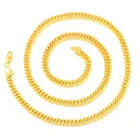 Popular Jewelry Popular 18K Gold Necklace 4MMGold PlatingNKSquashed Necklace Hot Sale Jewelry Necklace