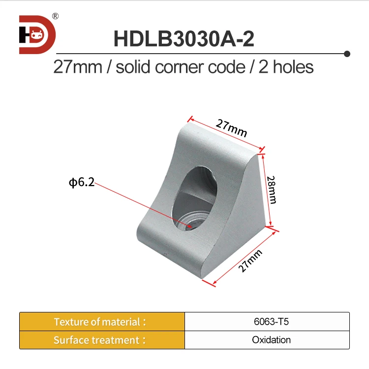 Aluminum Profile Extruded Corner Piece, Corner Code, Vertical Fixed Corner Piece, 20/30/40 Reinforced Connector details
