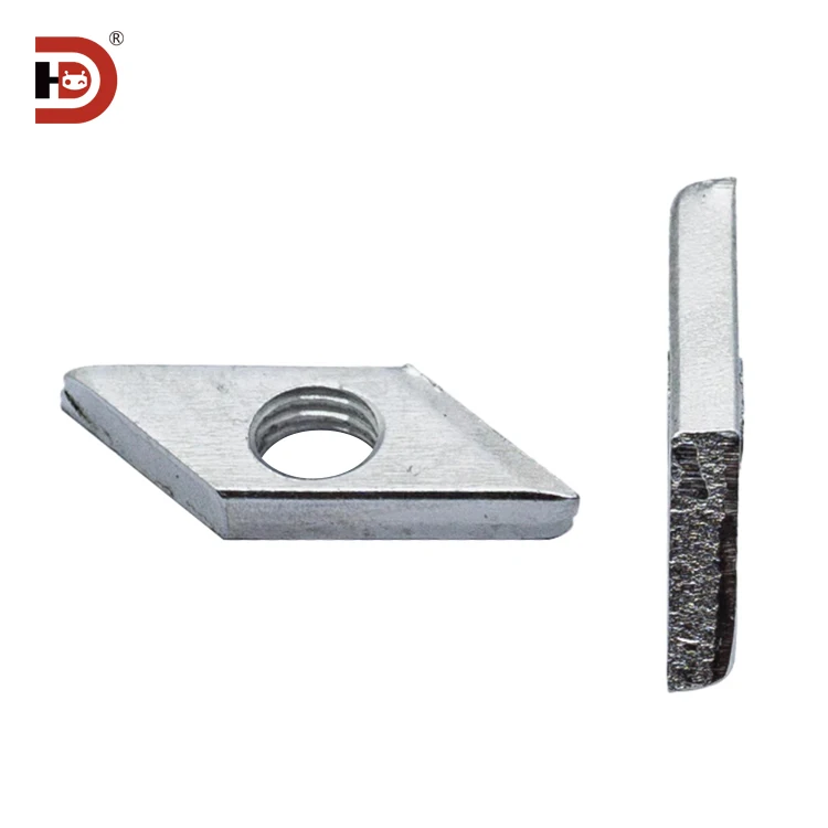 Aluminum Profile Accessories Carbon Steel Diamond Nut 2020/3030/4040 Diamond Nut square M4 M6 M8 Fastening Nut supplier