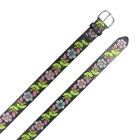 Belts Custom Tooled Embroidered Floral Pattern Handmade Personalized Grammet Eyelet Leather Belts