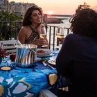 Cloth Tuerriat Printed Waterproof Wipeable Polyester Dining Table Cloth