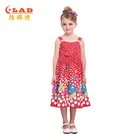 Dresses Kids Popular Red Girls Party Dresses Fancy Polka Dot Print Pattern Party Wear Dresses For Kids Girls