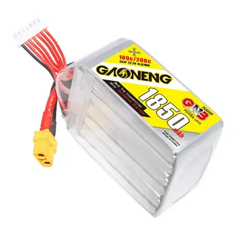 GNB XT60 LiPo Battery 6S 22.2V 1850mAh 100C Digital High Performance for Power-Hungry Devices