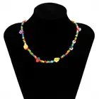 Heart Trendy Cute Silver Heart Diamond Jewelry Dainty Gemstone Necklace Pink Zircon Blue Heart Necklace