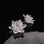 Hot Sale Various Crystal Lotus Flower Glass Lotus Flower For Wedding Gifts And Home Decor