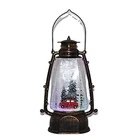 Christmas Glitter Lamp Christmas Water Lantern Led Music Party Supplies Festival Xmas Gift Intdoor Decoration
