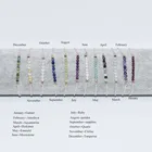 Gemstone 925 Sterling Silver Garnet Stone Beaded Gemstone January Birthstone Bracelet For Girl
