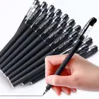 Pen Black Matte Neutral Pen Wholesale Student Exam Business Signature Pen Blue 0.5/0.38 Bullet Needle Head