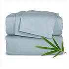 100% Bed Sheets Soft Hypoallergenic Bedding 100% Organic Bamboo Fiber Bed Sheet Set With Deep Pocket
