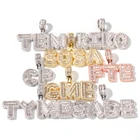 Cz Customized Color Custom Hip-Hop Baguette For Men Women With Letters CZ Name Necklace Pendant Jewelry