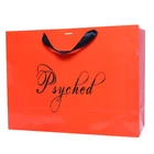 Gift Bag Design Your Own Art With Logo Flower With Handle With Window Recyclable Art Paper Gift Bag