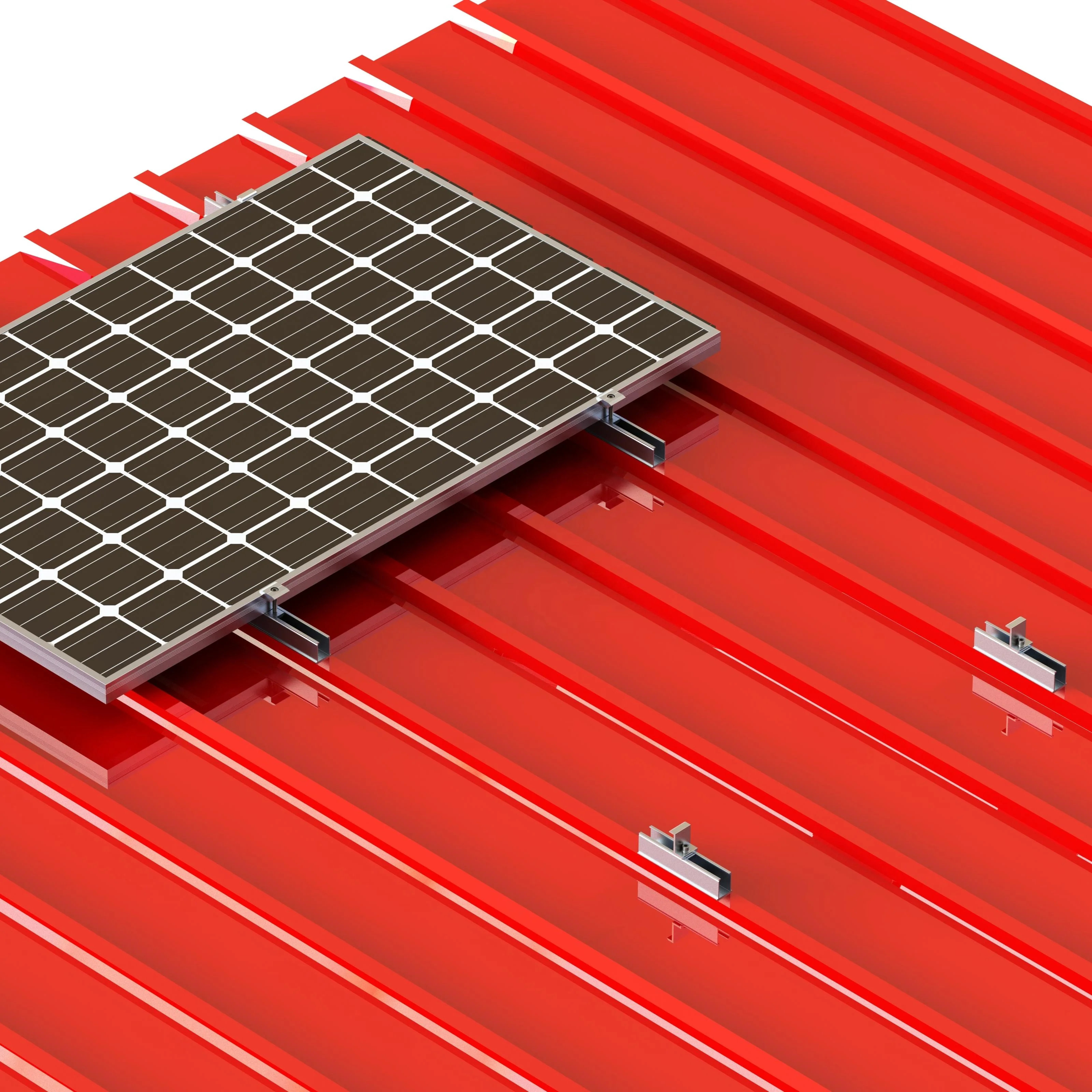 product mini rail solar mounting bracket fast installation for metal roof epdm rubber solar panel mounting-6