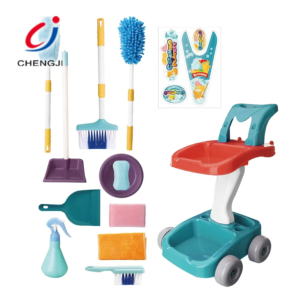 Educational Kids House Cleaning Play Set Clean Tool Toy, Toys Juguetes Para Plastic Children Tool Pretend Play Cleaning Set