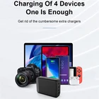 Charger Usb Charger VINA Black White GaN 130W Full-Speed Charging PD QC Multi Port USB Smart Charger