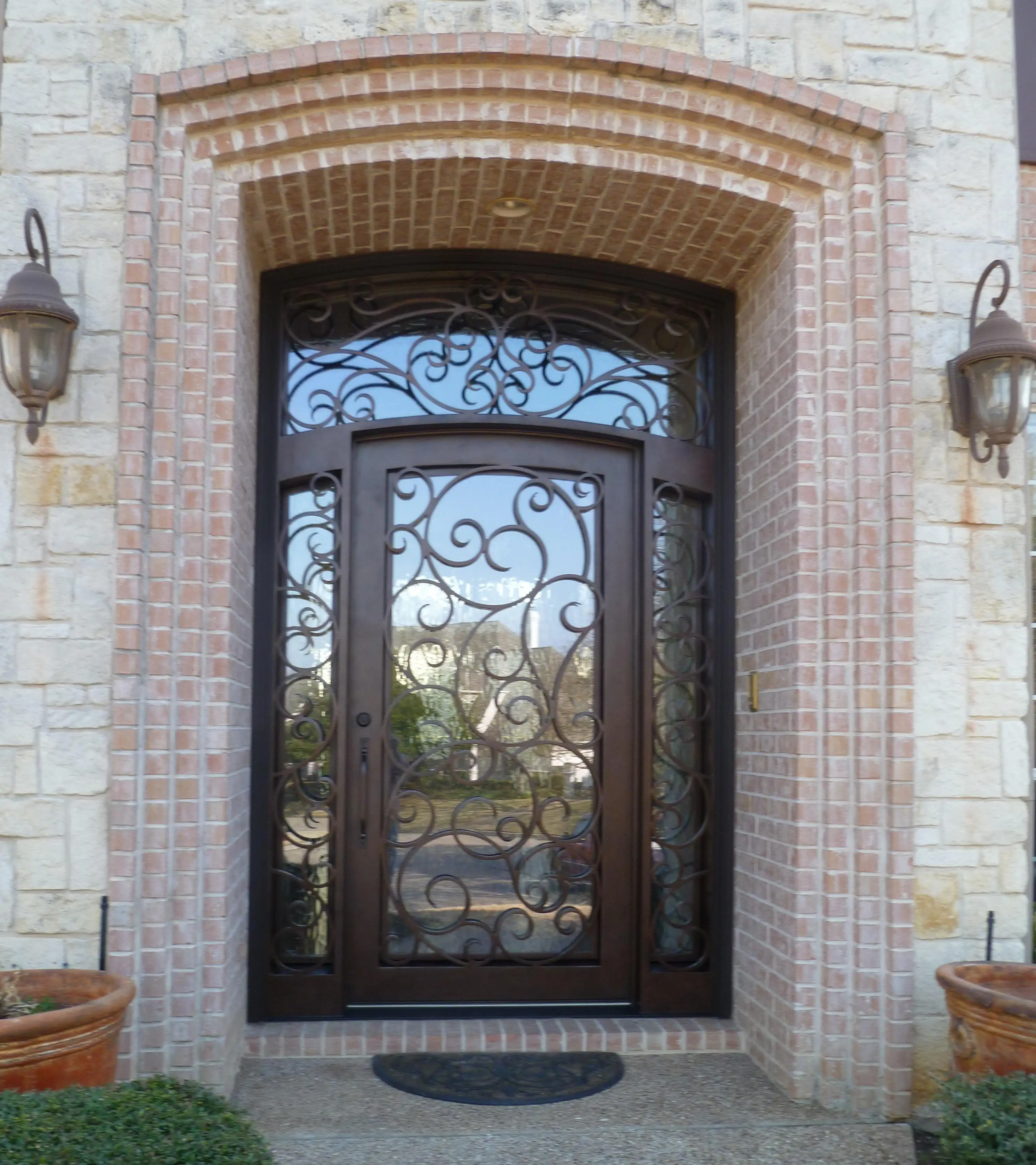 Single Glass Front Doors