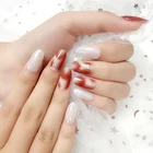 Nail Sticker Hot Sale Nail Jel Strips 22 Fingers Pack Nail Polish Strips Nail Art Sticker