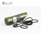 Compass With Green Mini Multifunction 3-in-1 Survival Whistle Compass With Thermometer