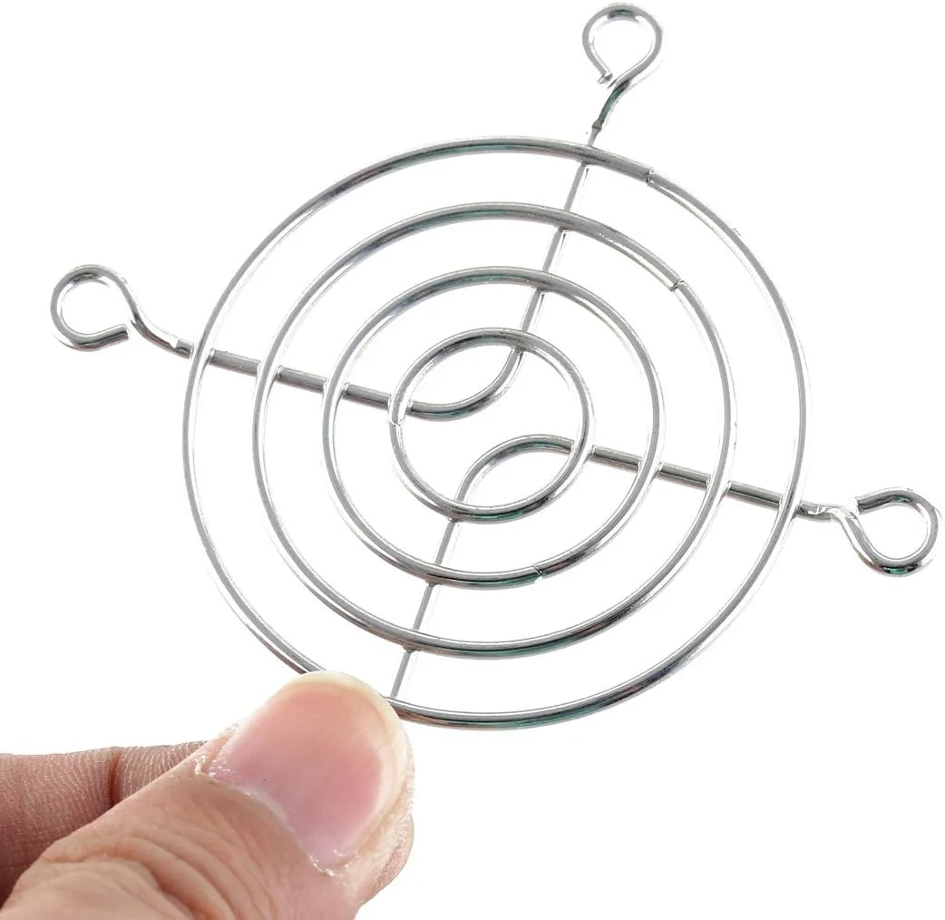 Modern Chrome-plated Metal Fan, 60mm, Iron (Chrome-plated) - detail 2