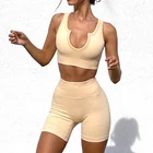 Shorts Sport Conjunto De Para Dama Shorts Set Yoga Apparel Womens Gym Fitness Ladies Sport Wear