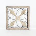 Panel Decor Hanging Art HYKING Handcrafted Lotus Wood Wall Panel Decor Hanging Art