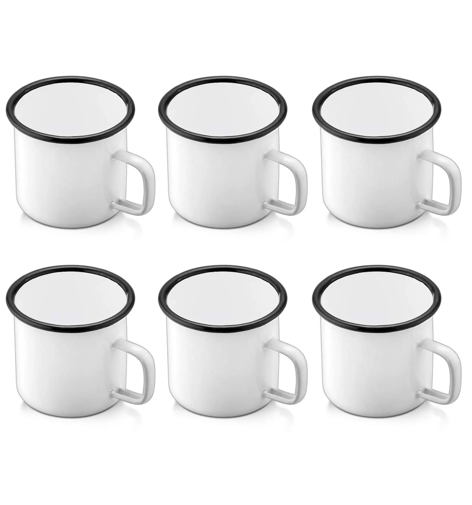 Wholesale Custom Metal Enamel Mug Customized Logo Cup Sublimation Blank Steel Enamel Coffee