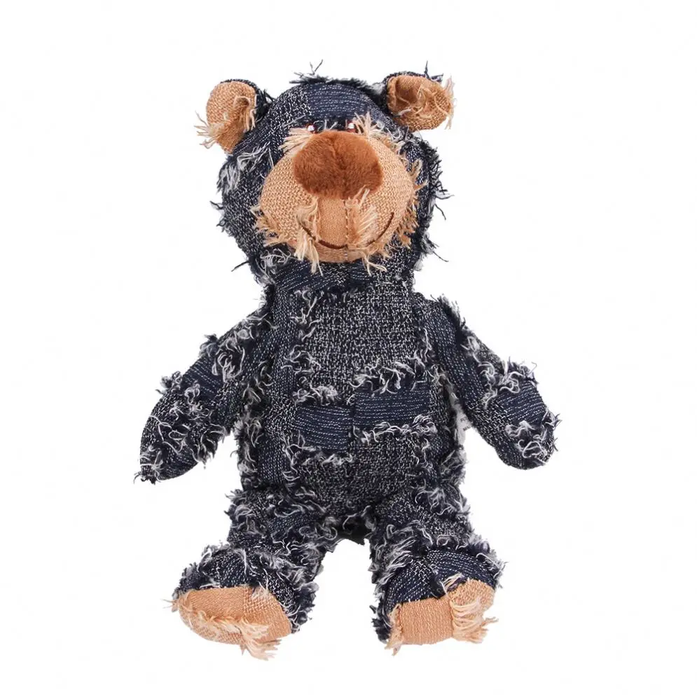High Quality Cute Bear Chew Toys Comfortable Safe Plush Cotton Dog Toys Wholesale