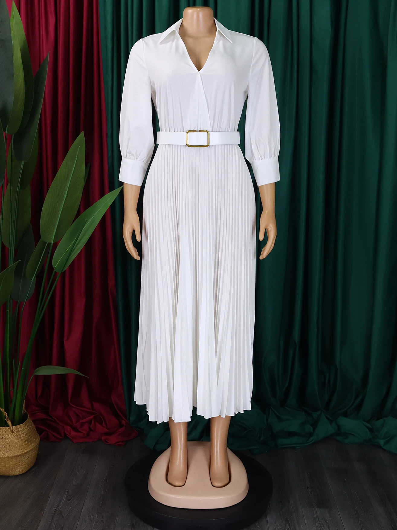 Foreign Trade New European and American Women's Dress Solid Color Long Skirt H7c1e0a9f272a4d2d943bd7729d22a456a