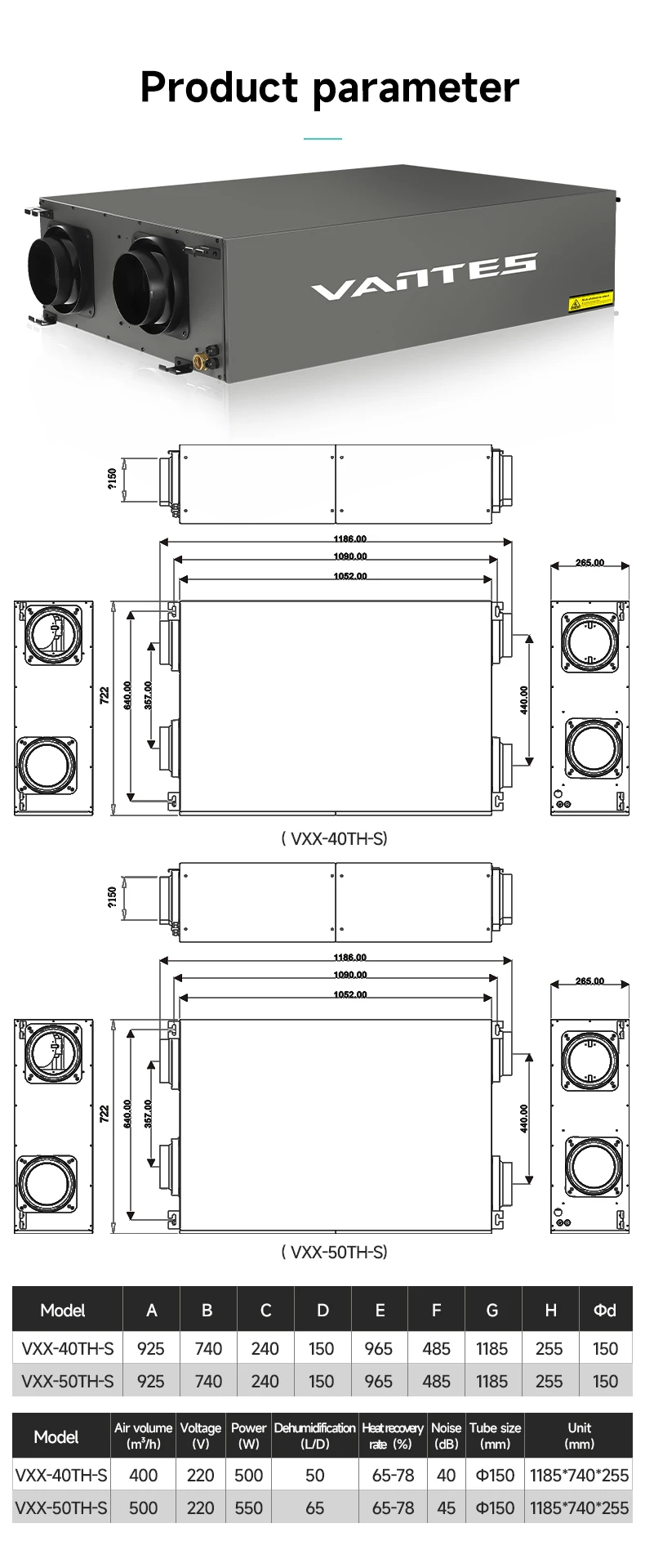 Smart Control Home Dehumidifier, Ceiling, ERV - detail 18