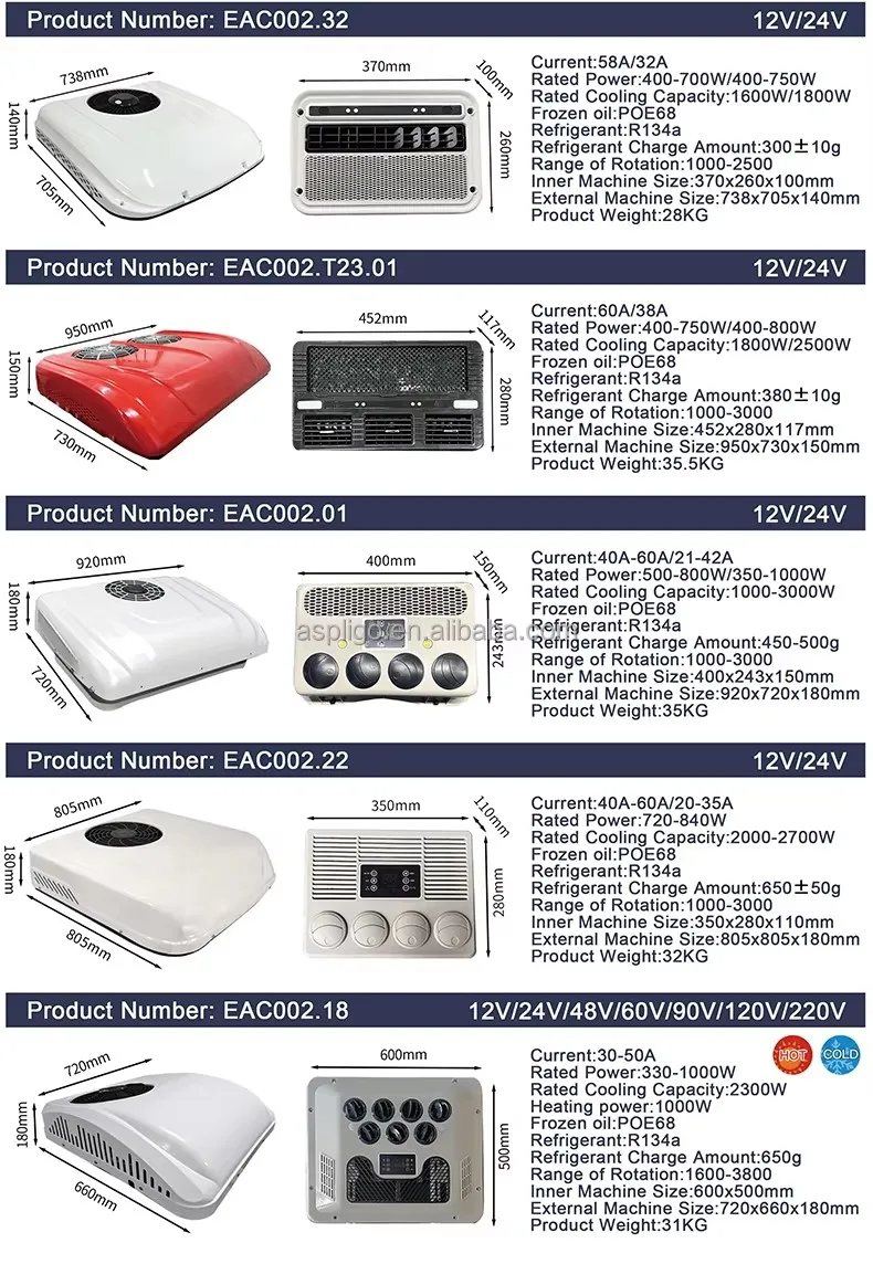 Truck Parking Air Conditioner, 12V, 24V, Inverter - detail 24