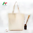 100% Handbag 100% Cotton Canvas Bag With Bottom Cotton Handbag With Logo Canvas Beach Tote With 2 Handle