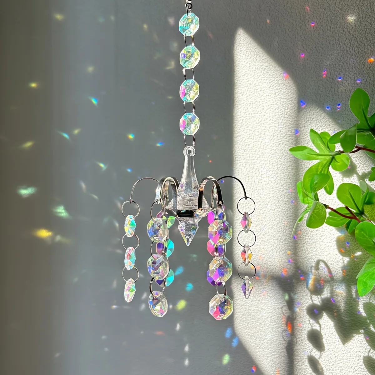 product new arrival christmas trees sun catcher window ornament home decorations wall hanging best gift to girls-1