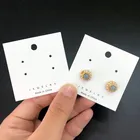 Packaging Earring Custom Print Necklace Holder Punch Card Jewelry Display Paper Packaging Earring Cards With Logo