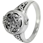 Ring Rings Vintage Tree Pentacle Ring Custom Sterling Silver Locket Finger Ring