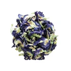 Butterfly pea dietary supplement fresh necklace natural dried flower