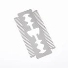 Men Good Quality Cheap Economic Beard Comb With Stainless Steelb For Men With Own Logo