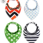 Triangular Size Bandana Bibs For Boys And Girls Dribble Bibs