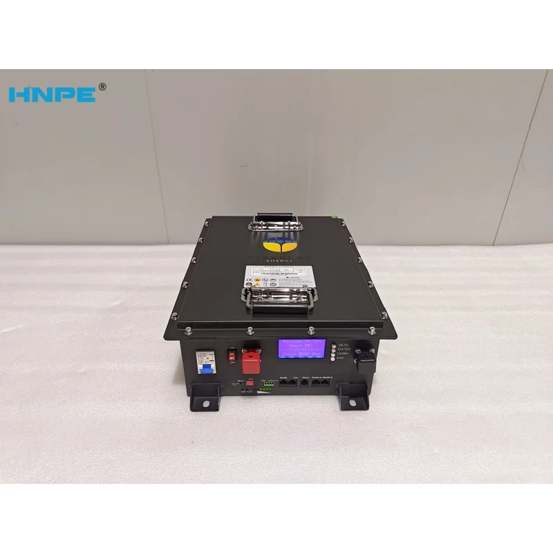HNPE FY 2.56Kwh 5kwh Rack Mounted Lithium-ion Battery 25.6V 100AH LiFePO4 Solar Battery for Off Grid and Hybrid Grid Systems