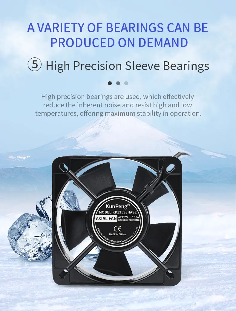 Axial Fan, 135mm, 120/230/380vac, 13538, 135x135x38mm - detail 16