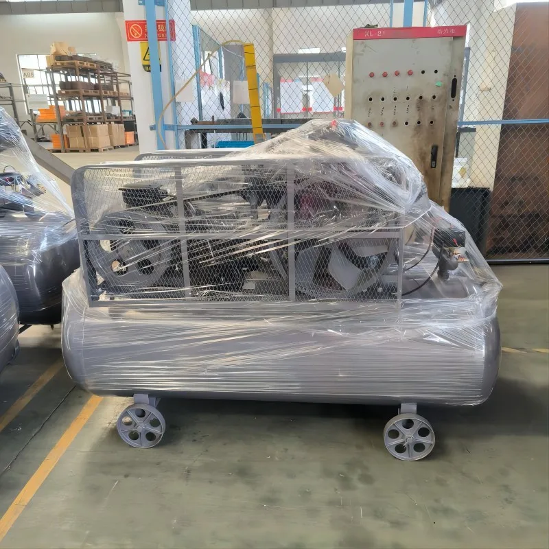 Hongwuhuan Hw10007 Portable Electric Piston Air Compressor 3 Cylinders 7.5 kw New Condition Belt Driven Bearing Core Components