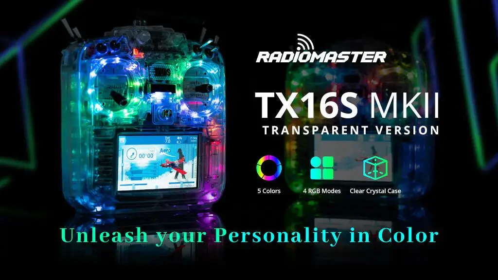 Radiomaster Tx16s Mkii Fcc Radio Transparent Version Mck Edition Elrs