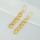 Earring Wholesale Prices Gold Cuban Link Chain Necklace And Bracelet Earring Sets For Women Jewelry