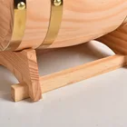 1.5L 3L Wooden Wine Barrel With Rack Whiskey Beer Barrel Cask