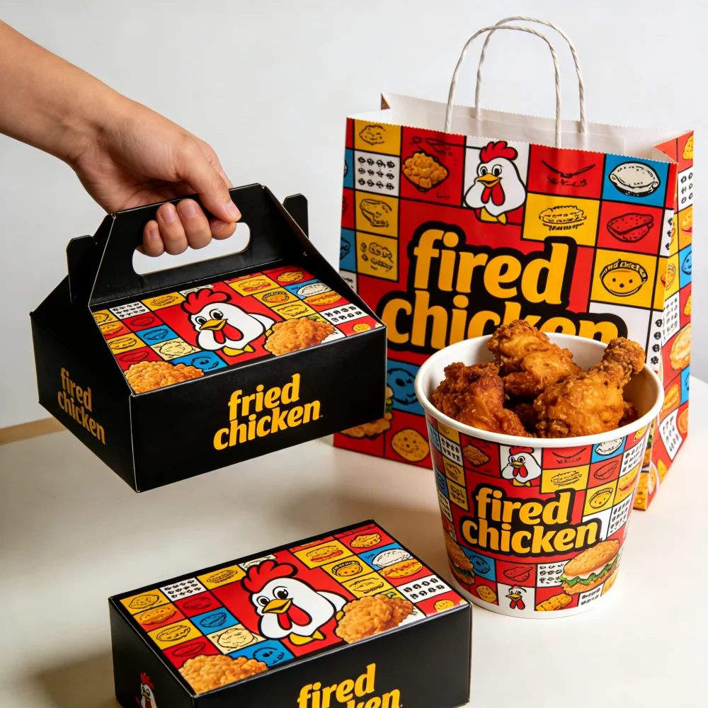 Vlastní logo Tištěné Arabština Halal Restaurace Gril Zabalení Tarna Shawarma Přihrádka Box Kebab Polštář Box Papírové balení