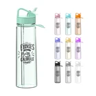 Bottles Plastic Bottle Water Slim Shape 900ml 30oz High Quality BPA Free Tritan Plastic Sports Water Bottles With Straw