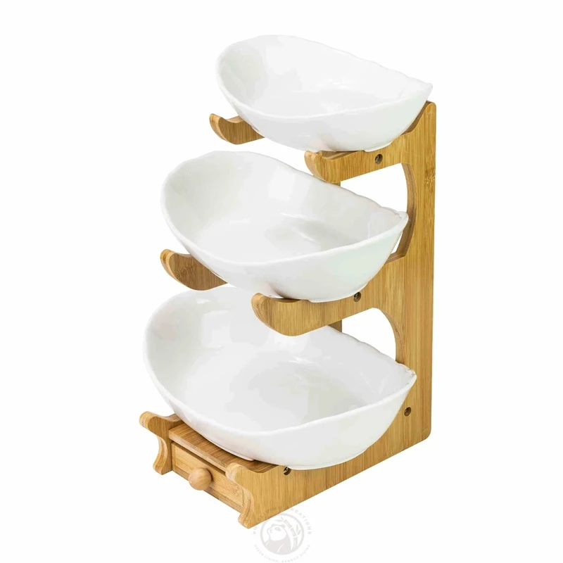 New Fruit Plate Dessert Table Display Stand Luxury Style Fruit Plate Decoration Ceramic Snack Tray