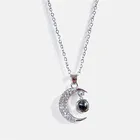 Pendant Silver Jewelry Fashion Moon Necklace Pendant Silver 925 For Prime Day Gifts Silver Jewelry Necklaces